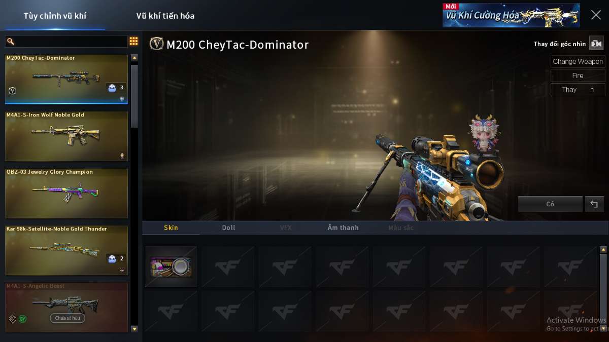 shop acc cf uy tin gia re